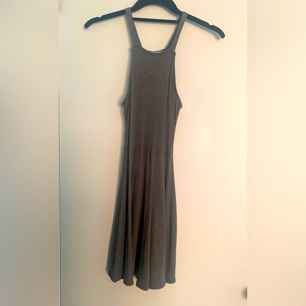 Charlotte Russe army green skater dress